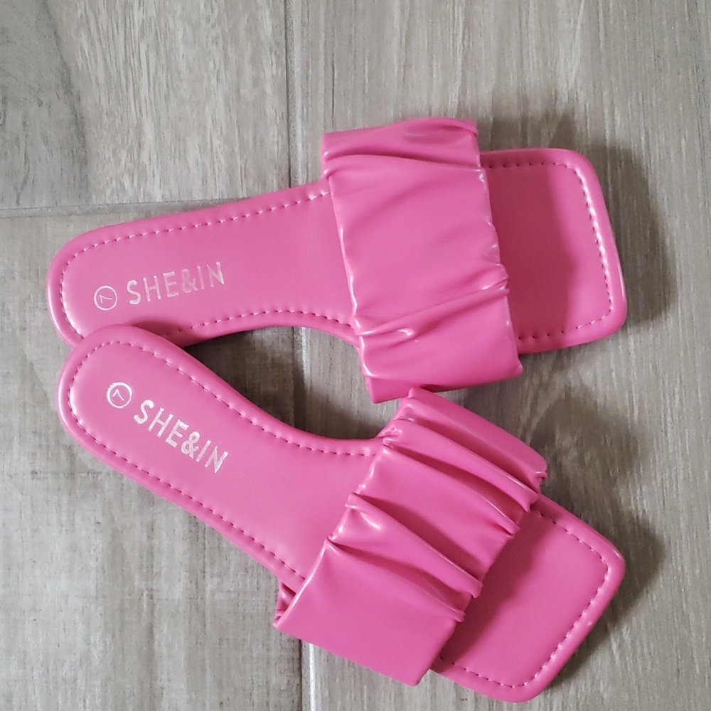 Shein pink sandals
